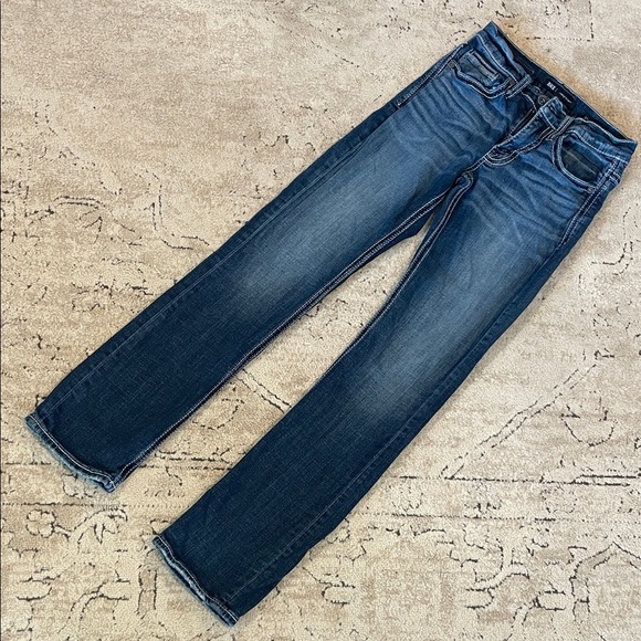 BKE Dark Indigo Jake Straight Leg Jeans - Picture 1 of 12